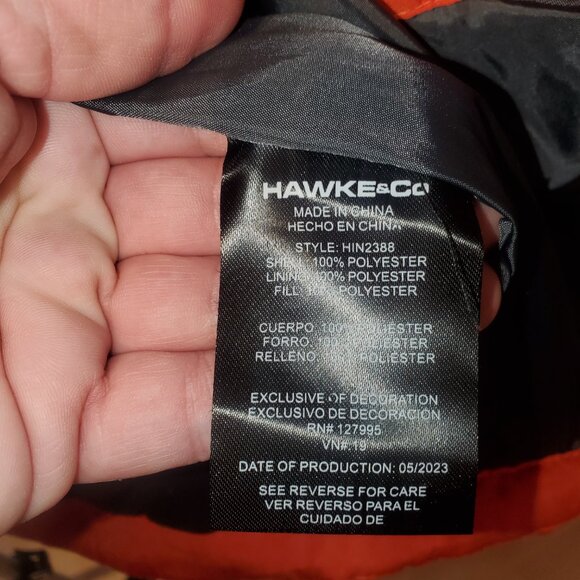 Small Orange Puffer Vest. Zipper, Pocket, Gorpcore, Halloween, Fall Winter DIY - Picture 9 of 12